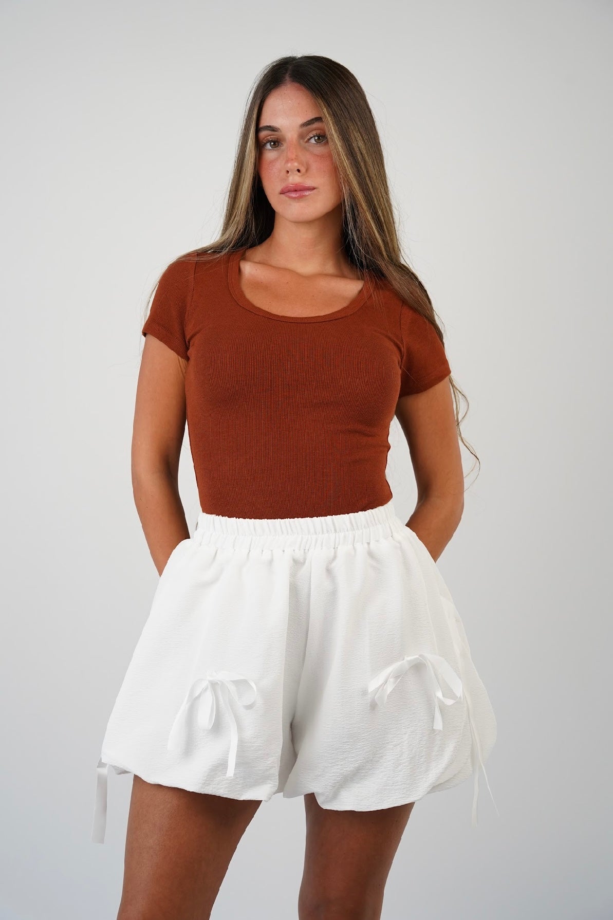 Zoe Ribbed T Shirt