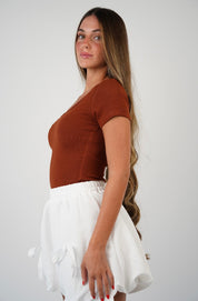 Zoe Ribbed T Shirt