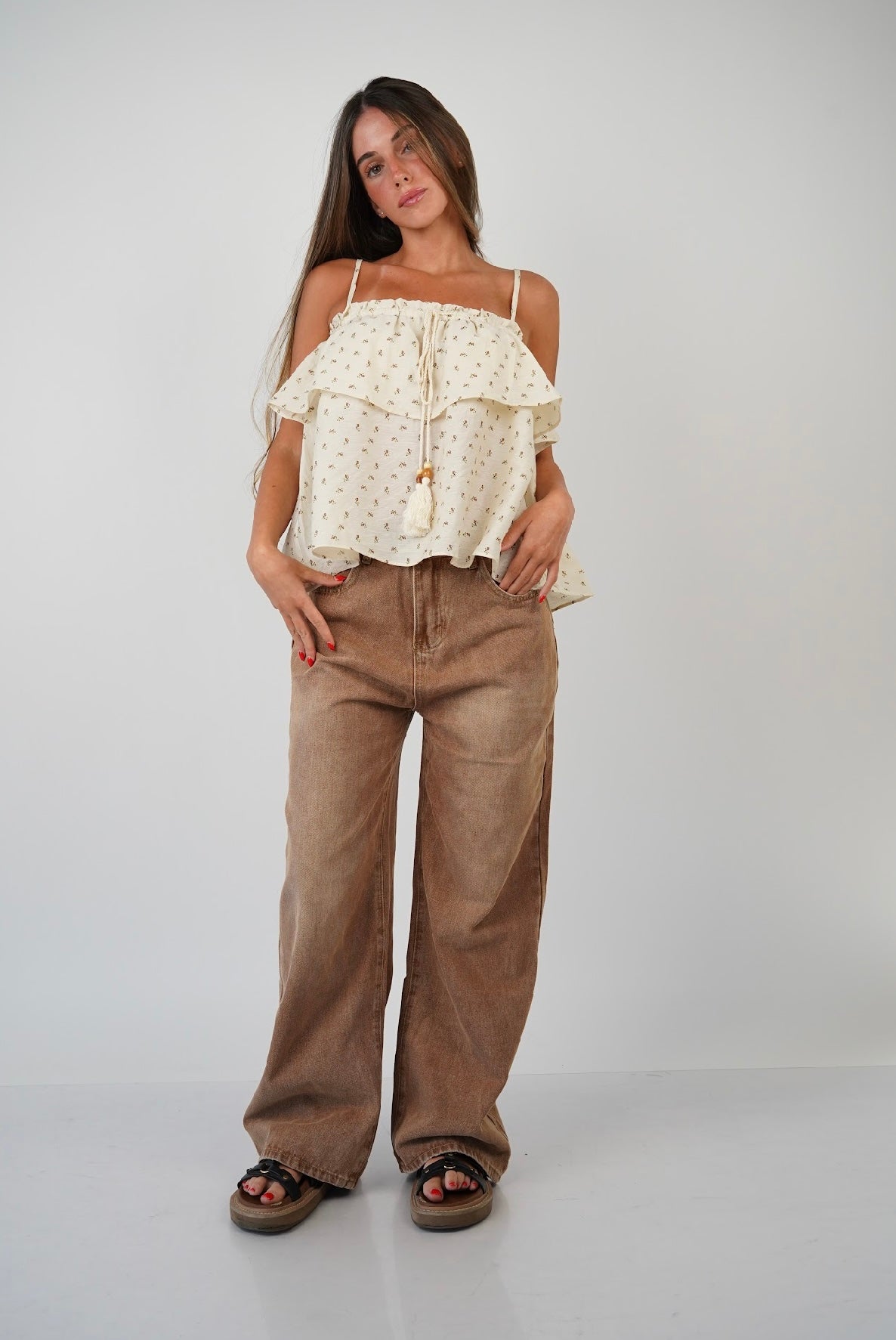 Ella Tank Top - Beige