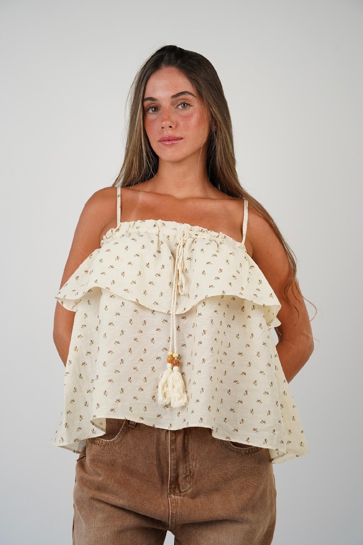 Ella Tank Top - Beige
