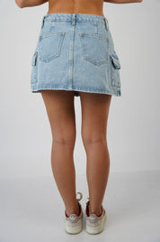 Morgan Denim Mini Skirt