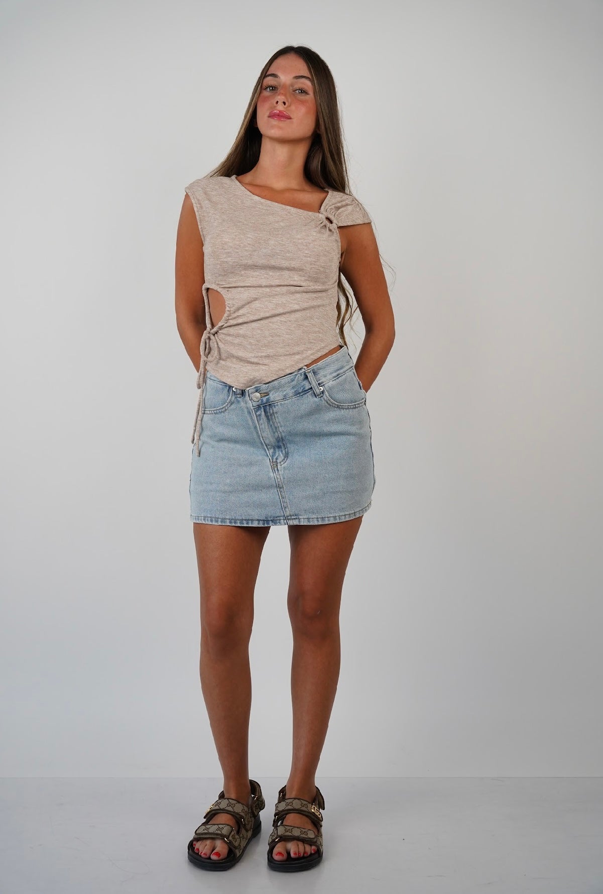 Jade A Symmetrical Tank Top