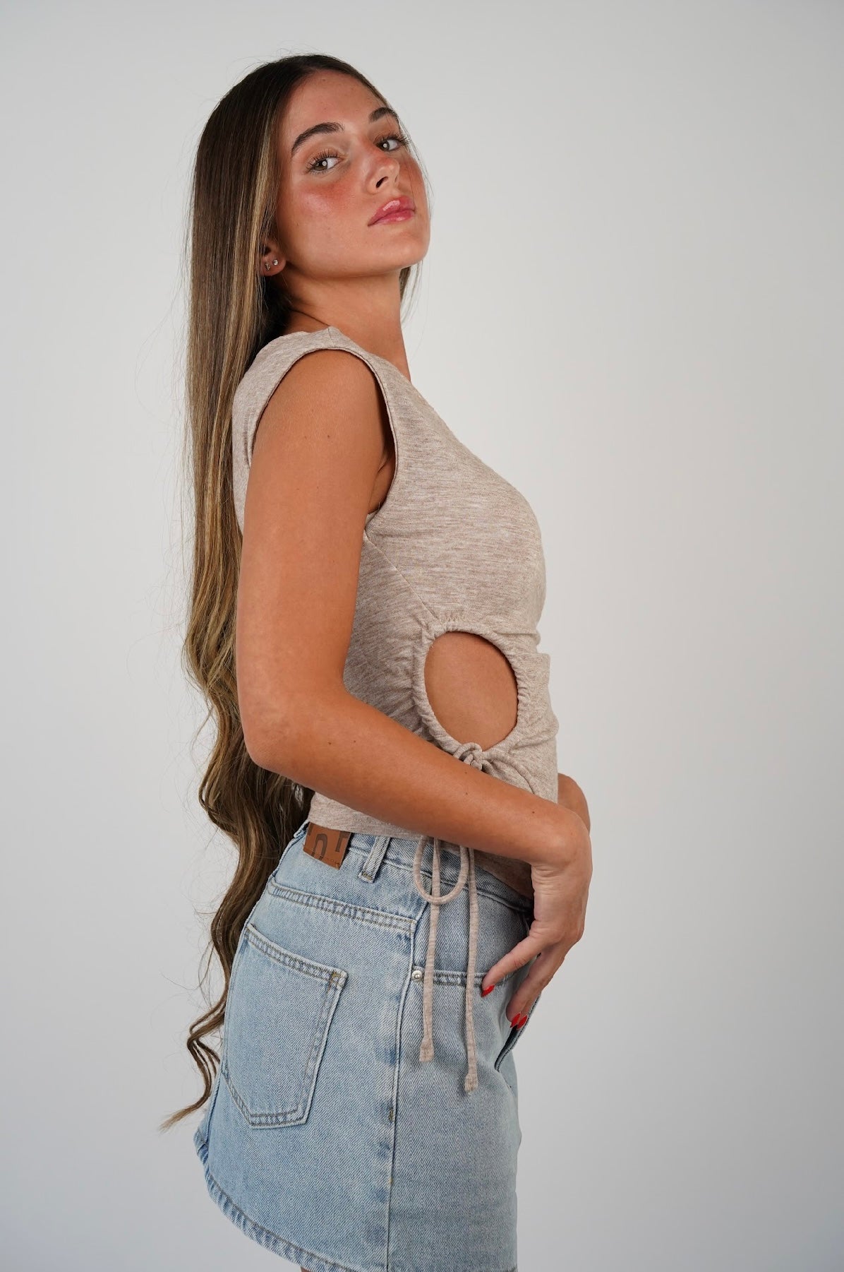 Jade A Symmetrical Tank Top
