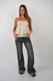 Noel Graphic Vintage Washed Jeans