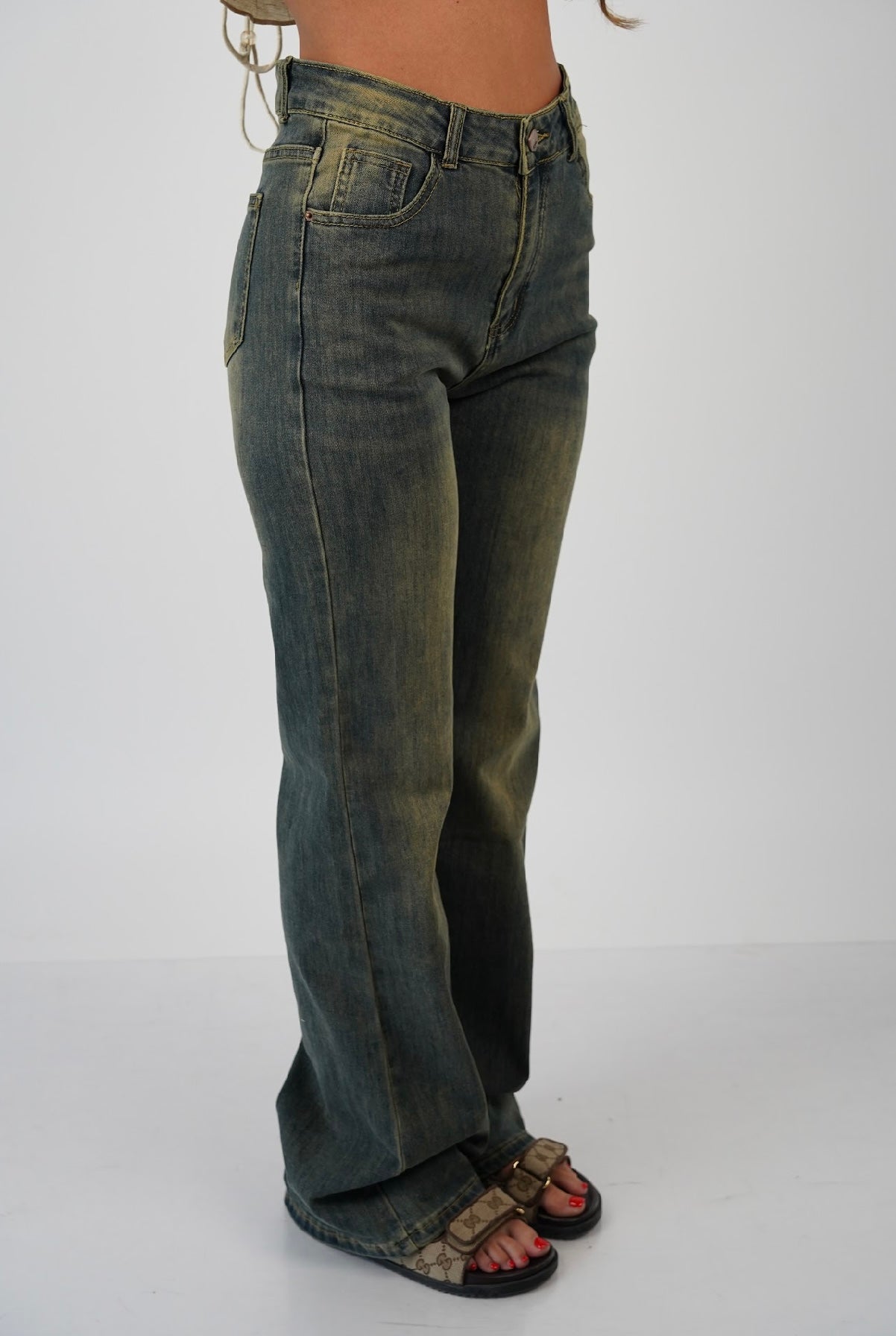 Noel Graphic Vintage Washed Jeans