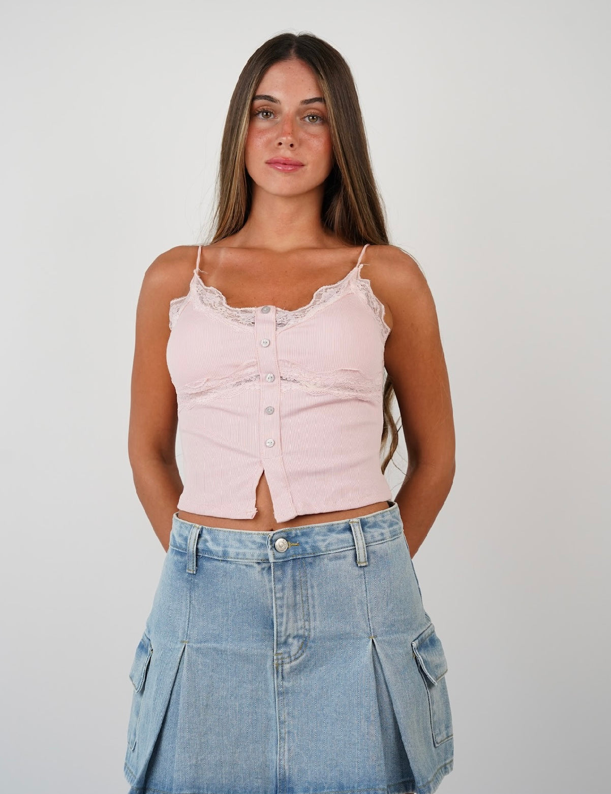 Nora Sheer Lace Tank Top