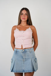 Nora Sheer Lace Tank Top