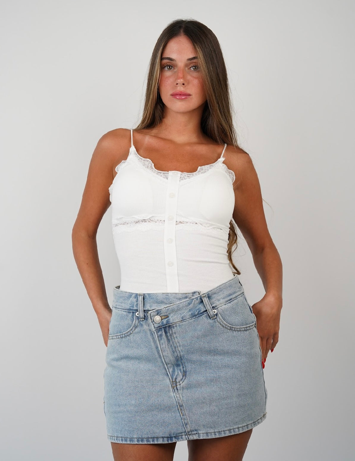 Nora Sheer Lace Tank Top
