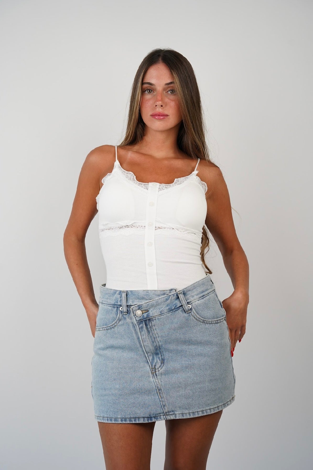 Nora Sheer Lace Tank Top