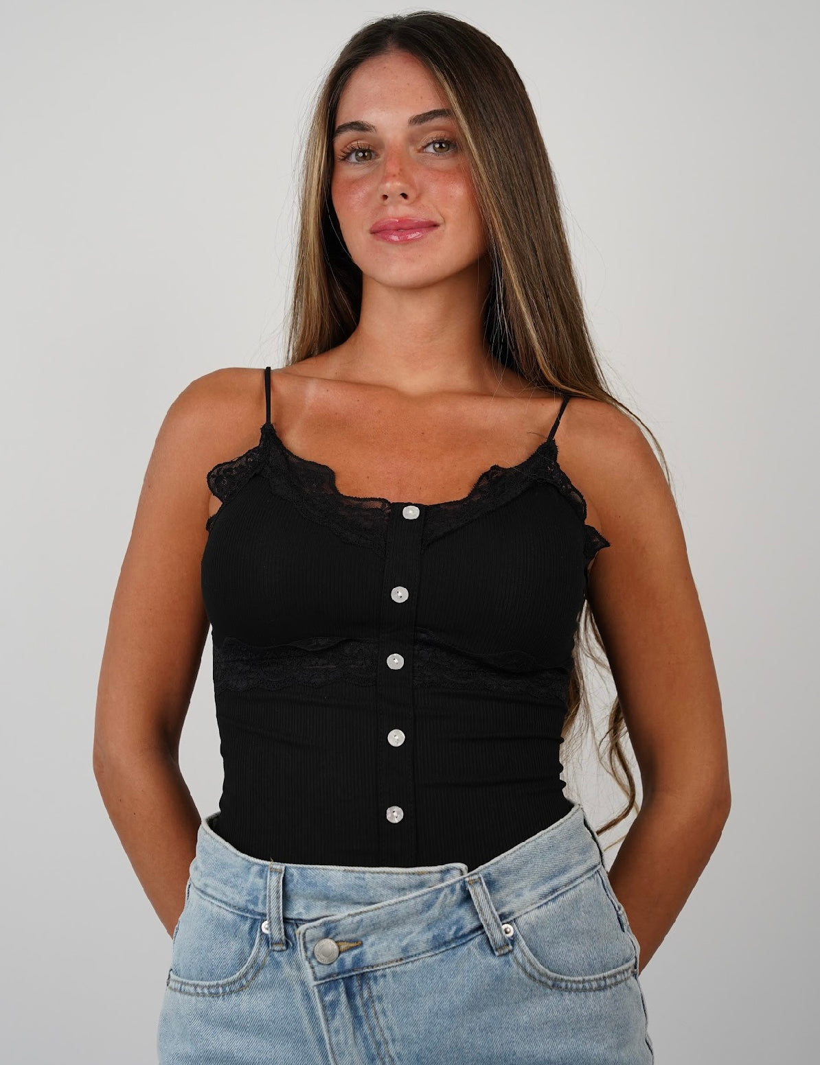 Nora Sheer Lace Tank Top