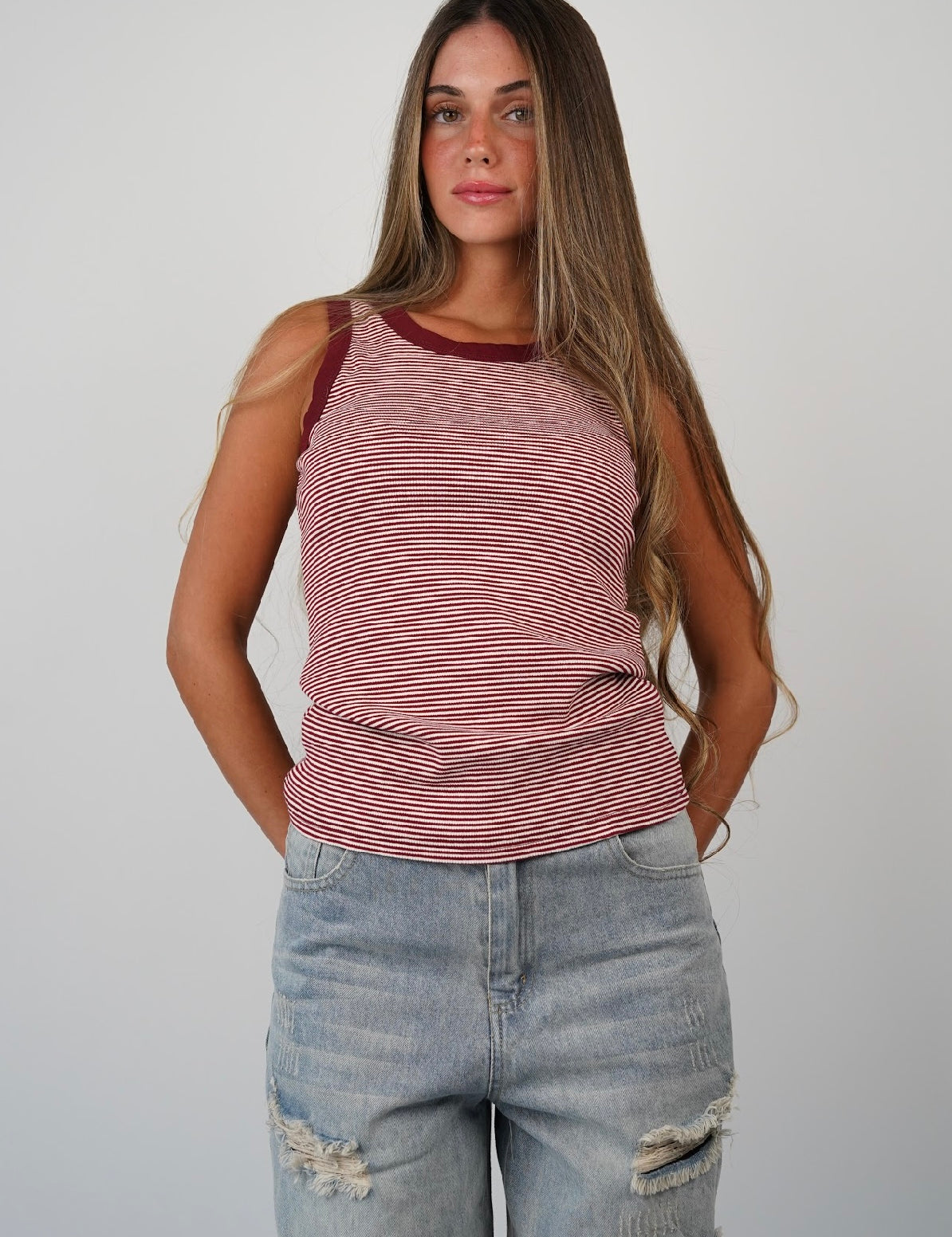 Casey Striped Tank Top
