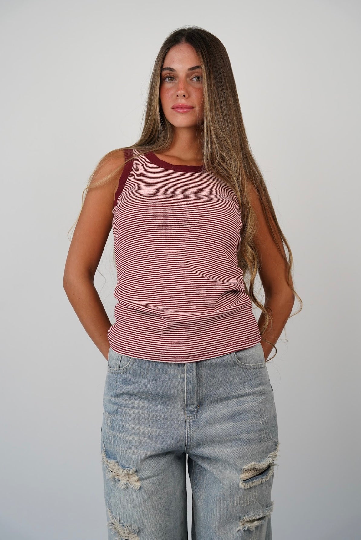 Casey Striped Tank Top