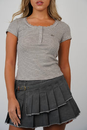 Aria Buttons T Shirt