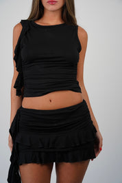 James Mini Skirt Suit