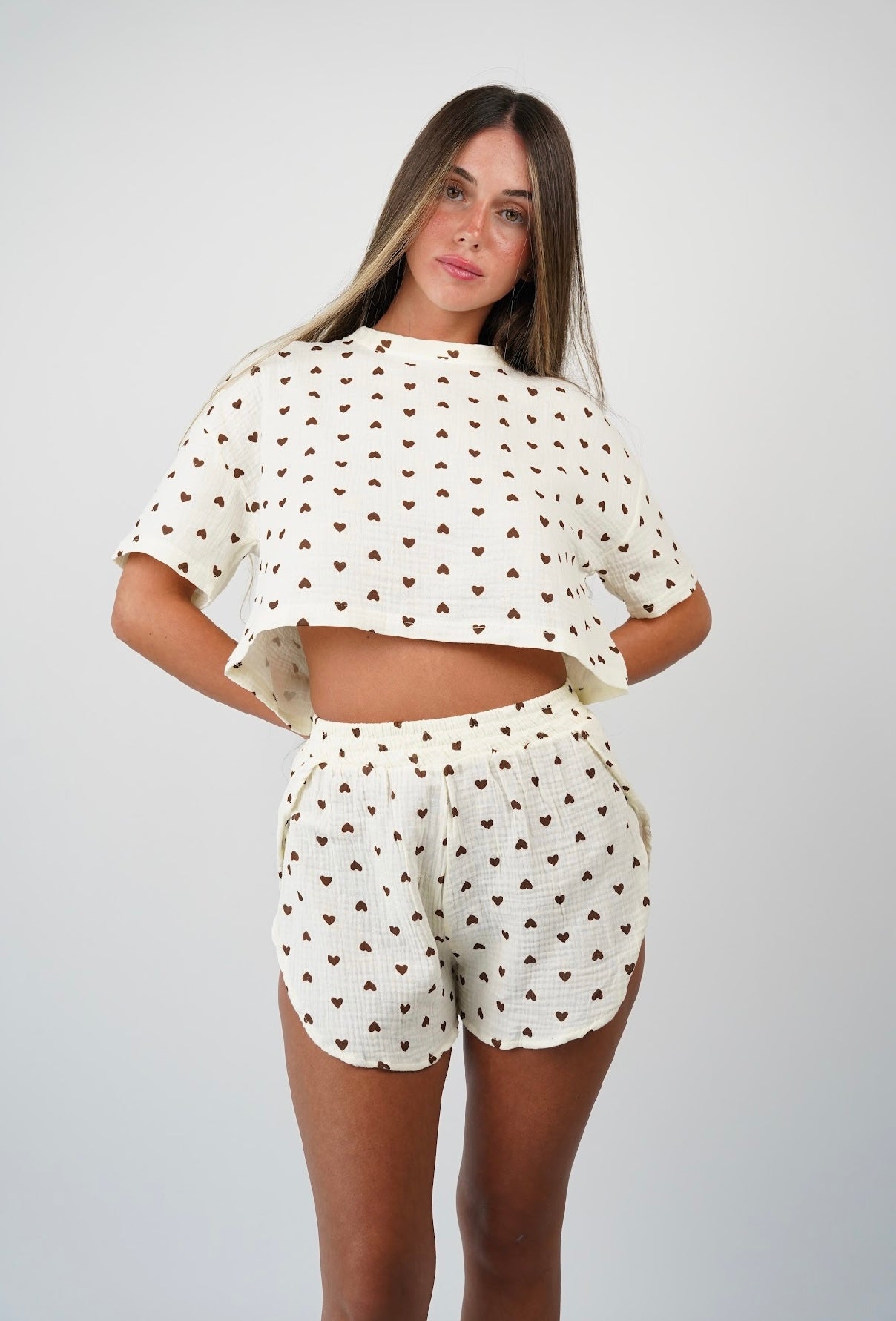 Leo Hearts Pajama Set