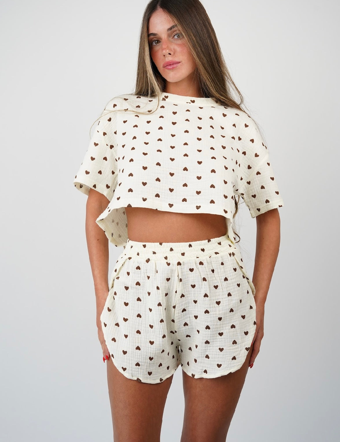 Leo Hearts Pajama Set