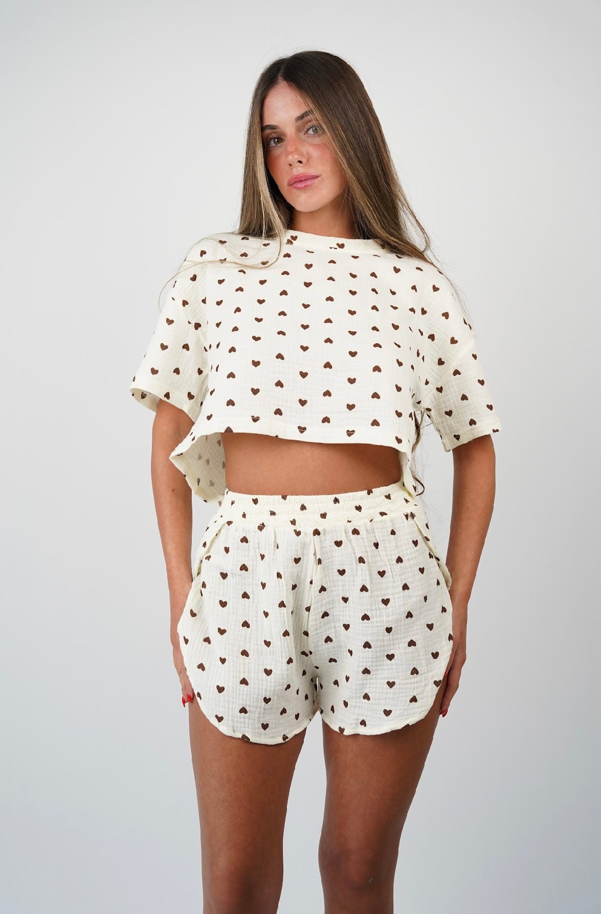 Leo Hearts Pajama Set