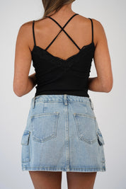 Elodie Lace Back Tank Top