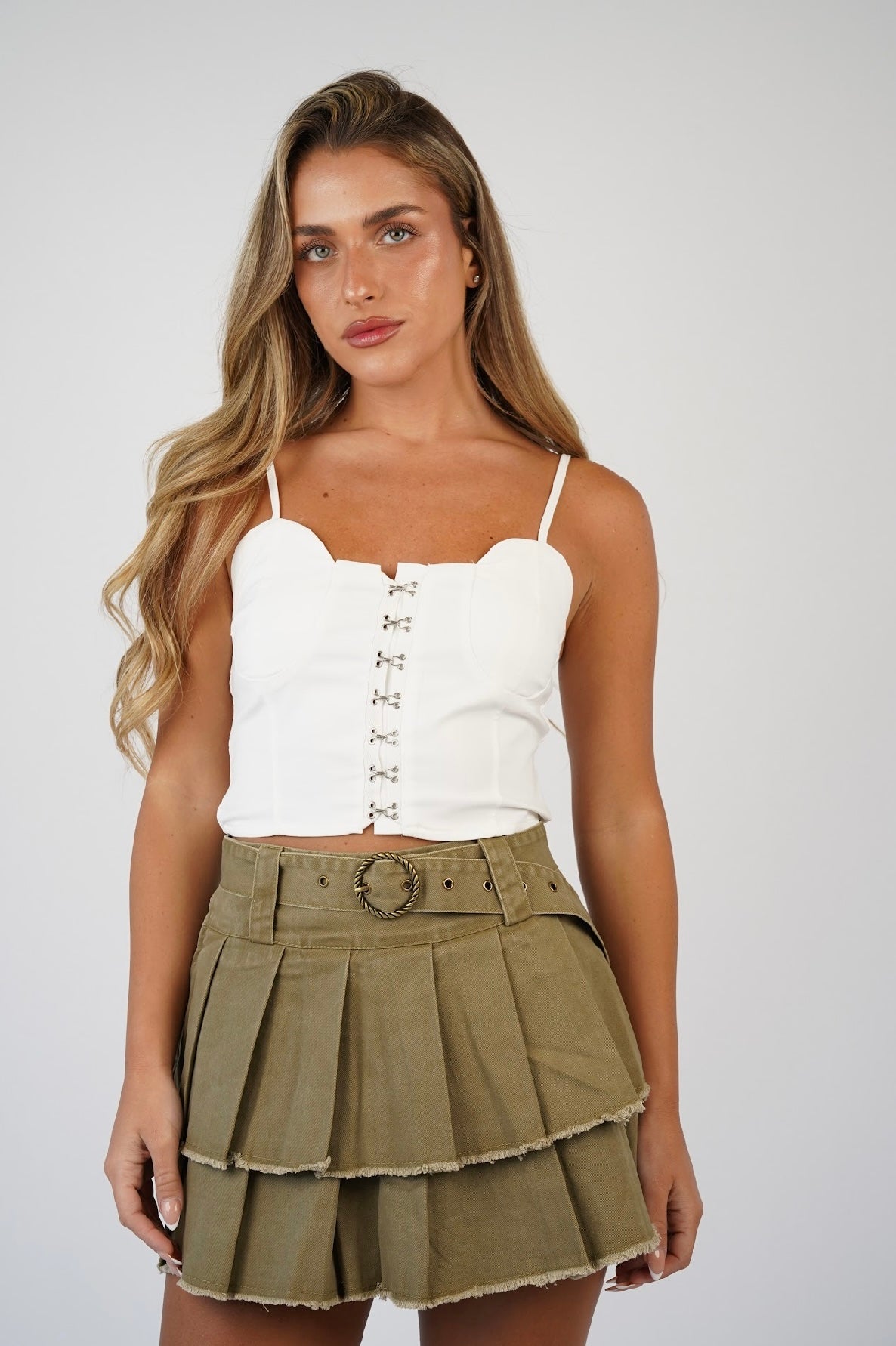 Kilian Vintage Washed Denim Mini Skirt