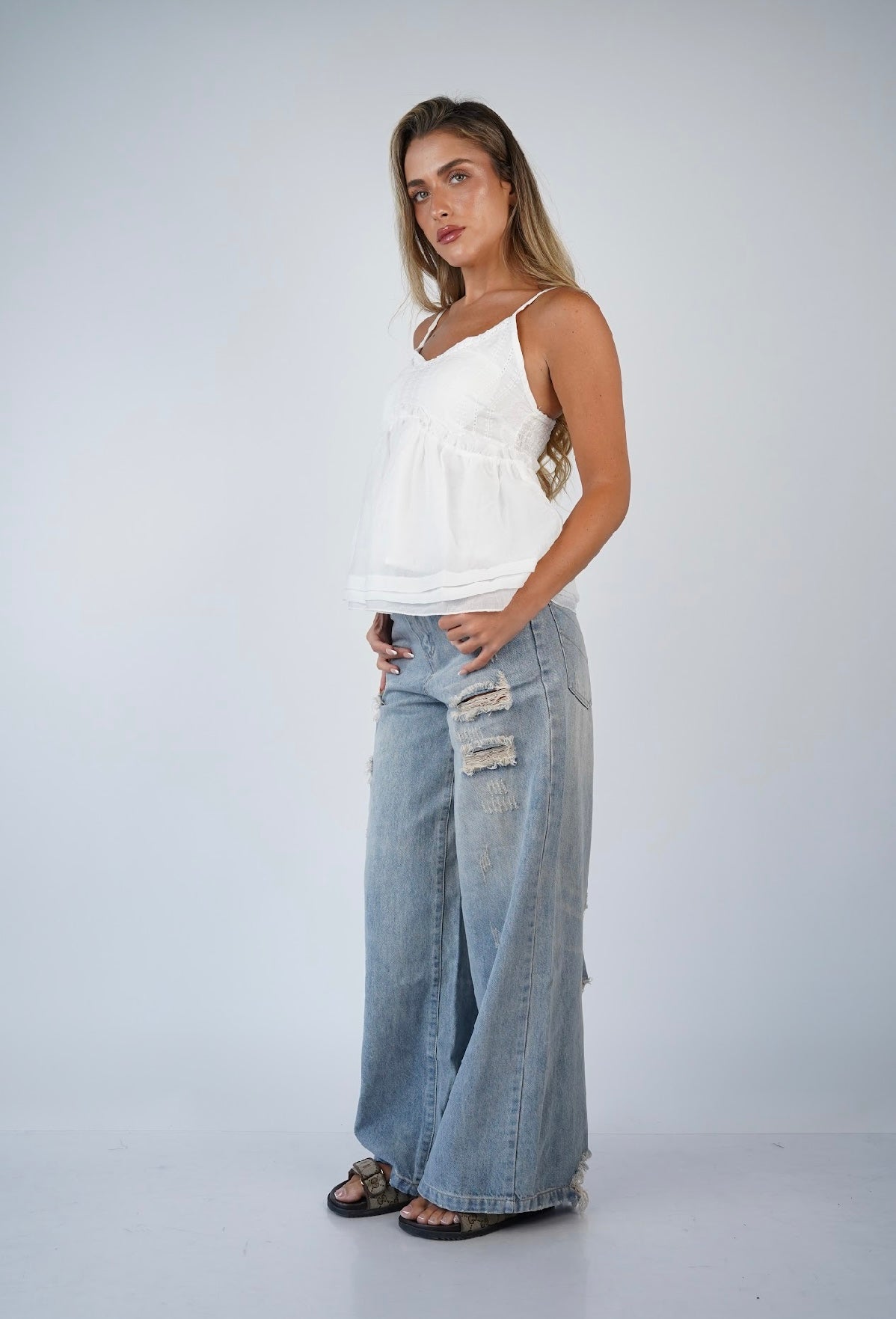 Sienna Back contractions Tank Top