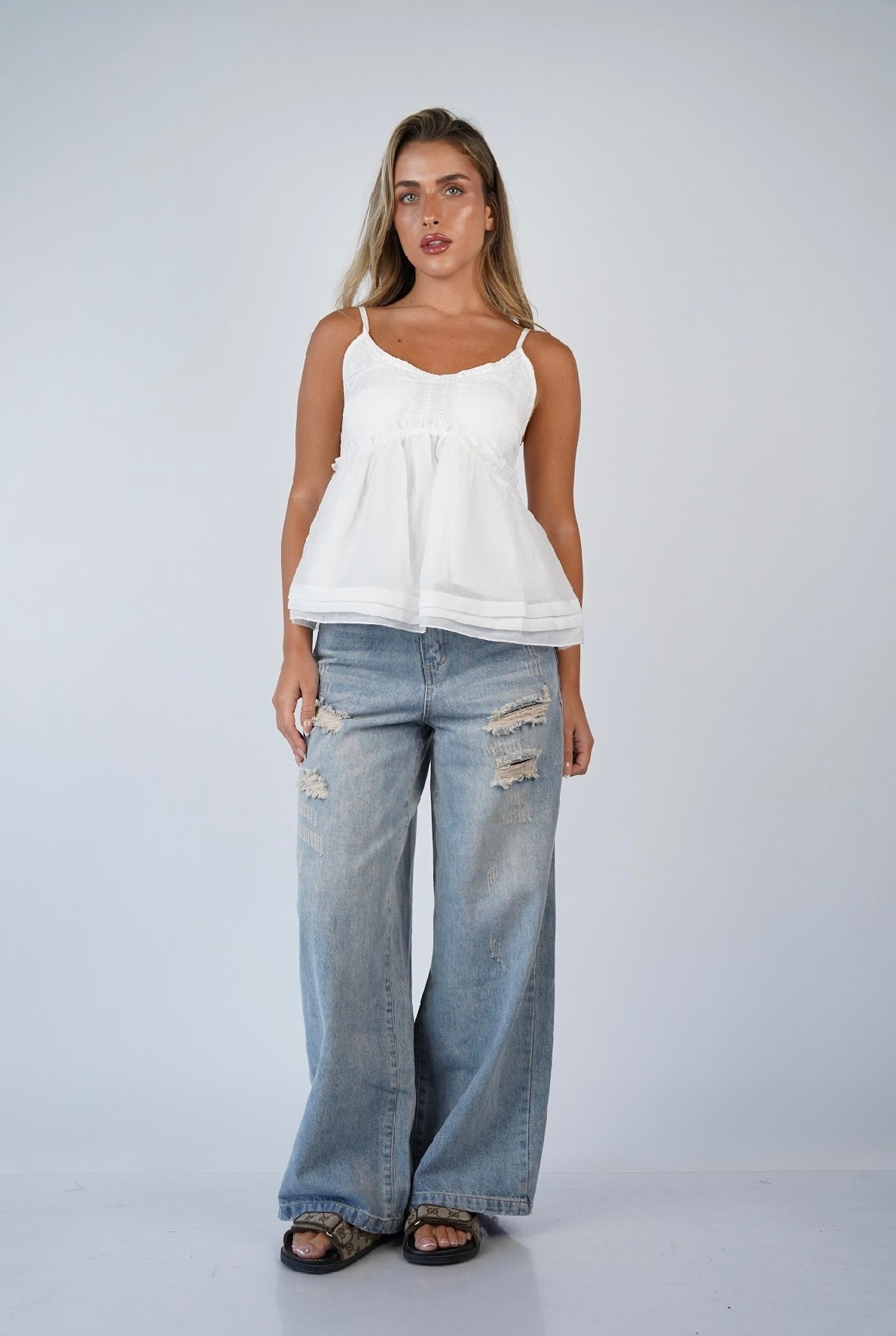 Sienna Back contractions Tank Top