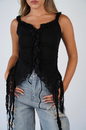 Sky Lace Straps Tank Top