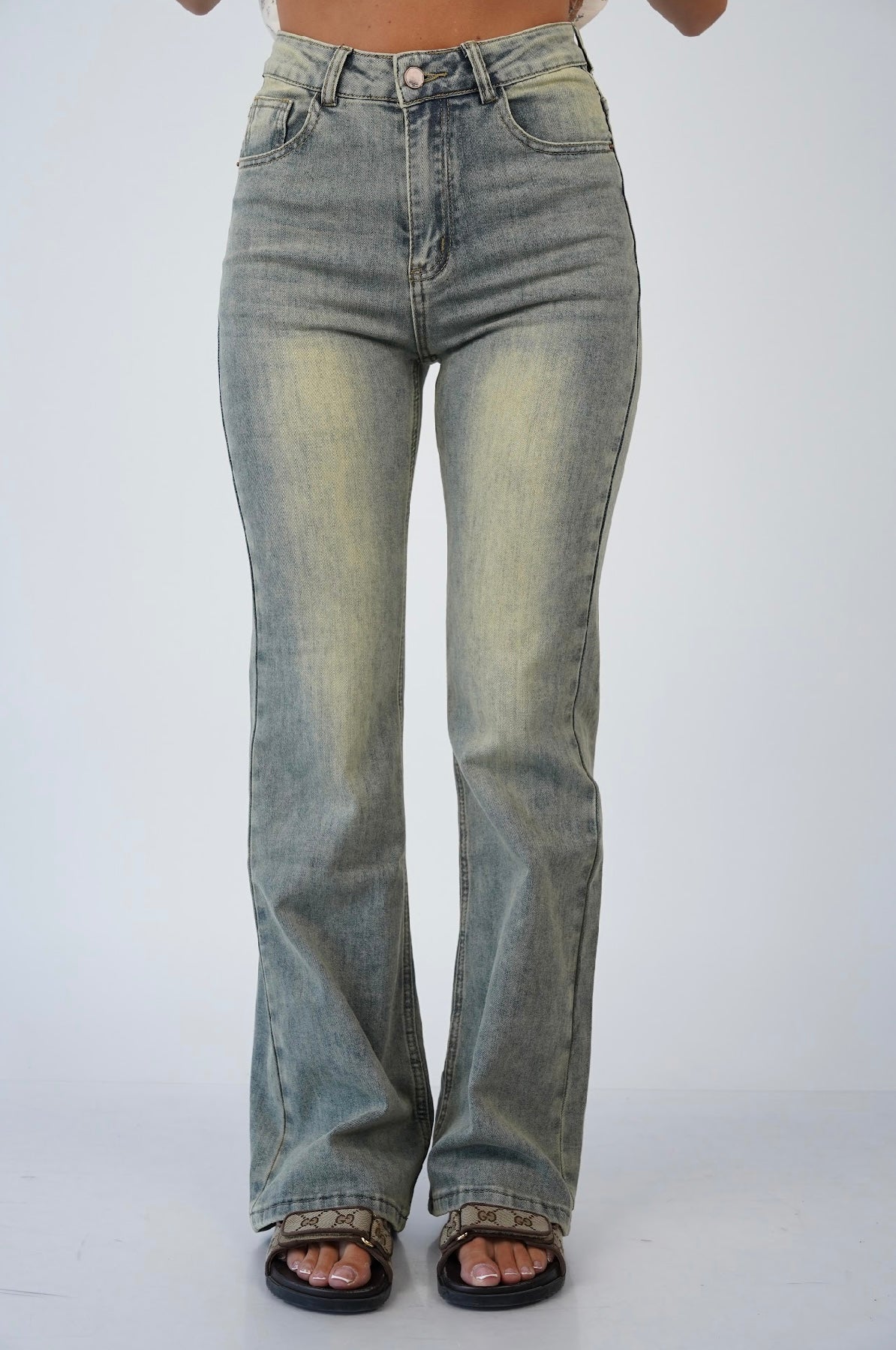 Noel Graphic Vintage Washed Jeans