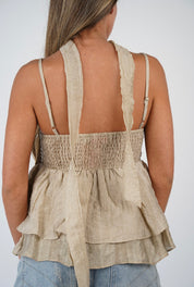 Poppy Flower Tank Top