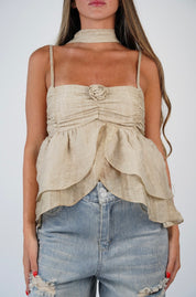 Poppy Flower Tank Top