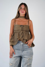 Poppy Flower Tank Top