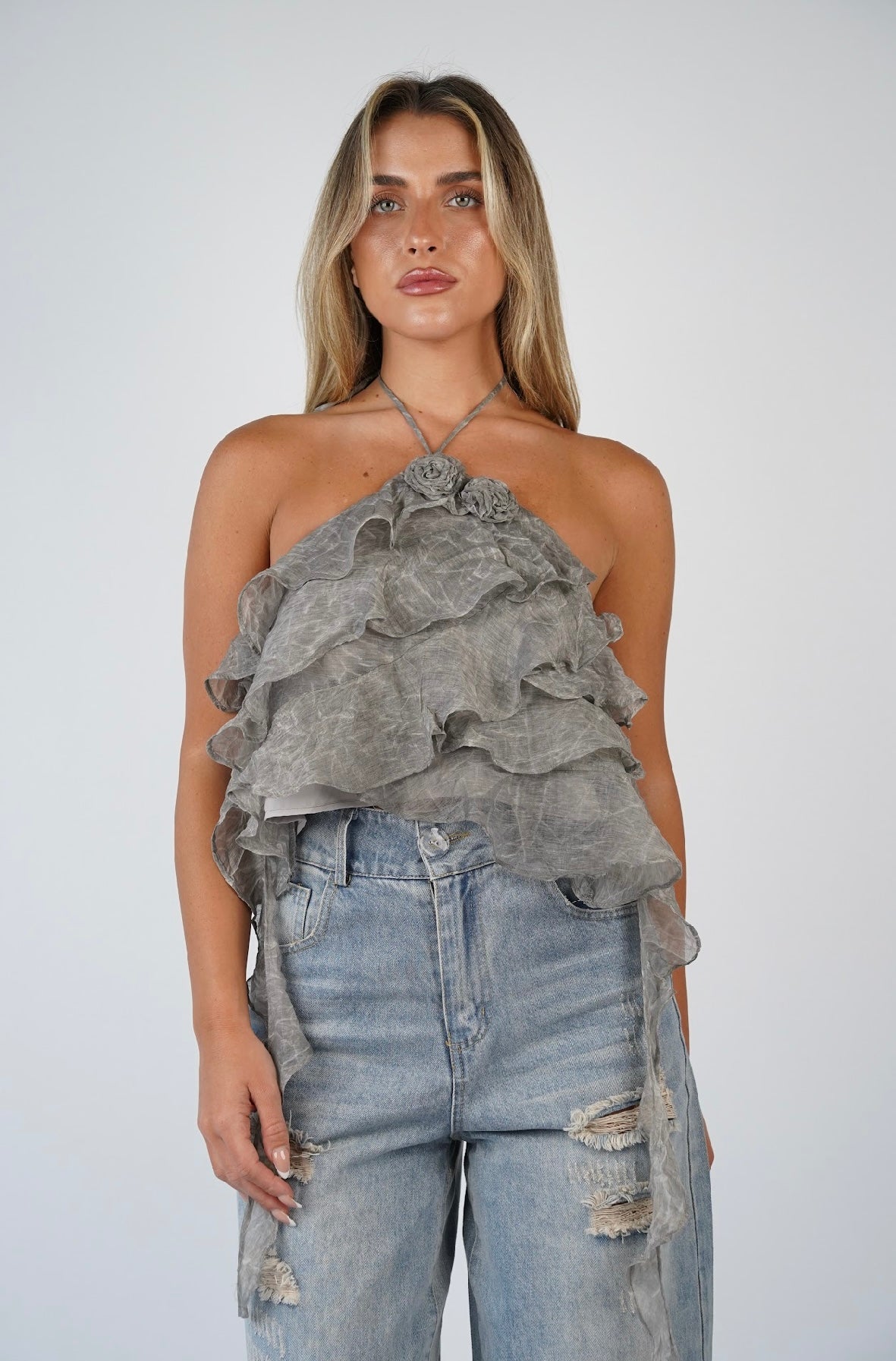 Madeleine Back Tie Tank Top