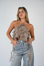 Madeleine Back Tie Tank Top