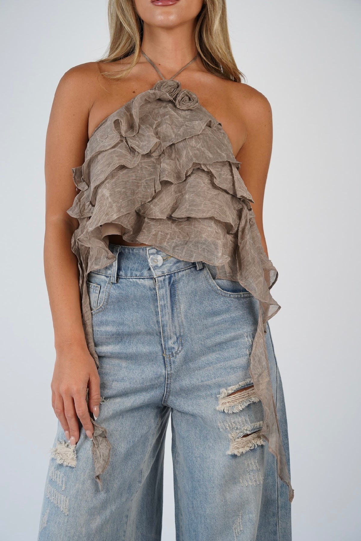 Madeleine Back Tie Tank Top