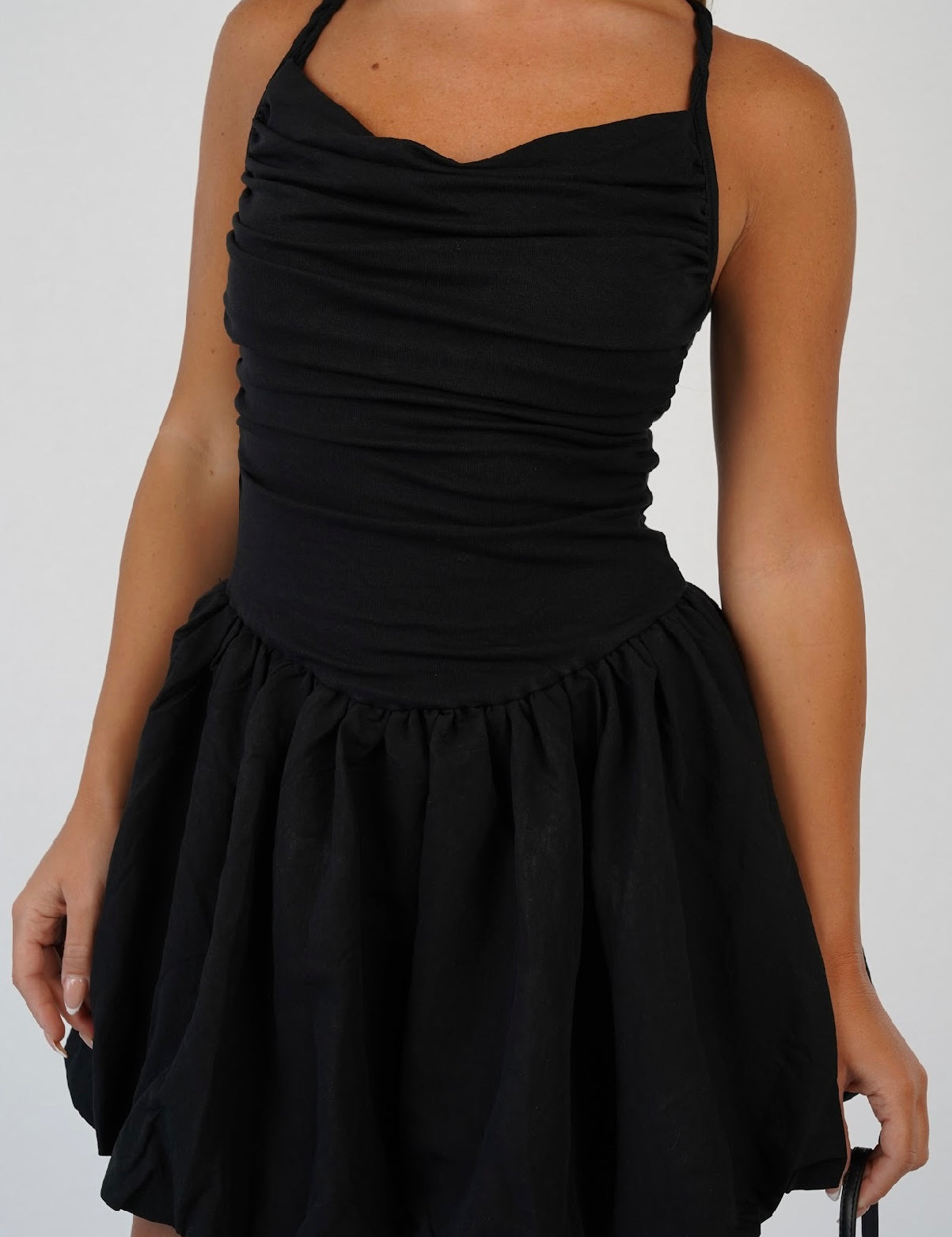 Indigo Back Opening Dress