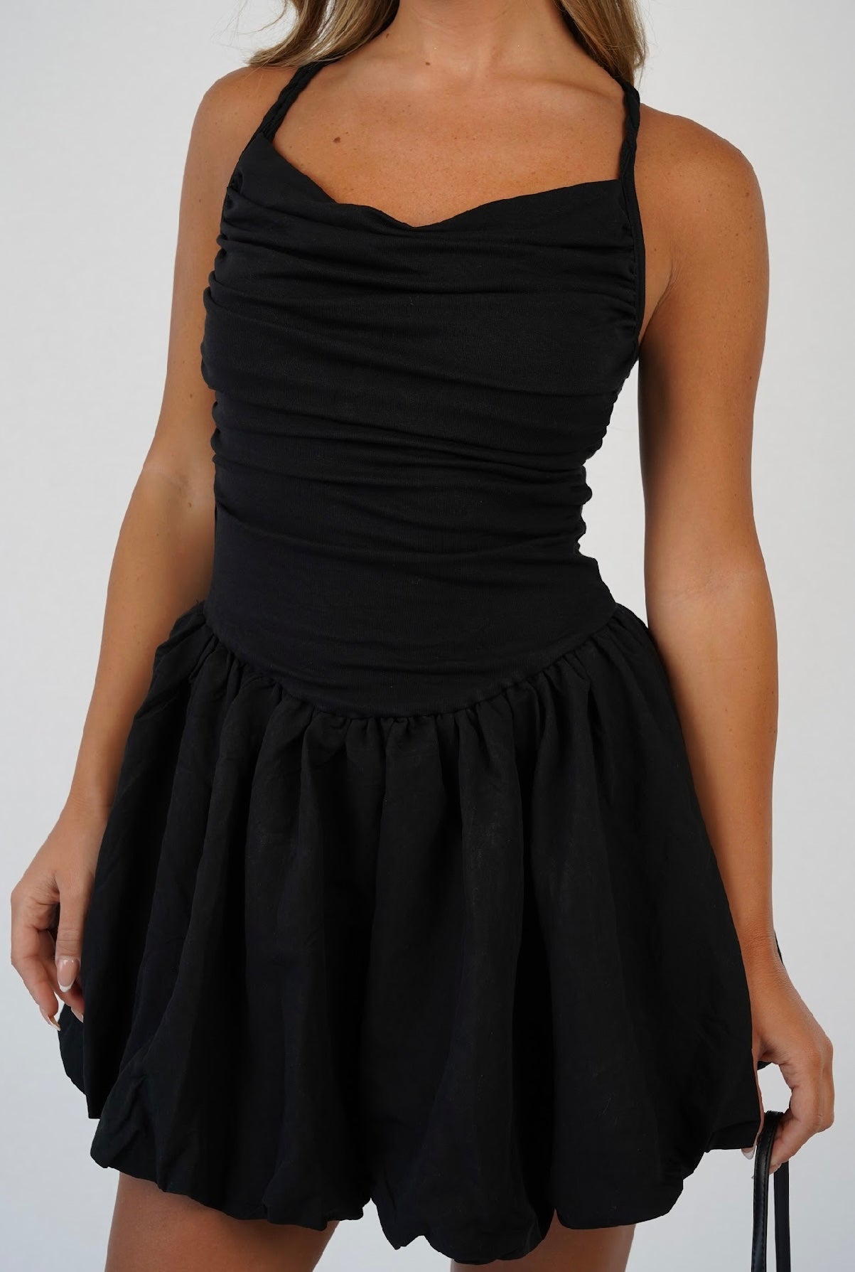Indigo Back Opening Dress