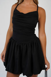 Indigo Back Opening Dress