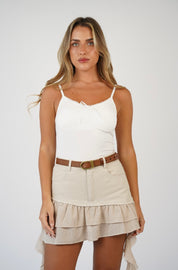Sharon Front Bow Tie Tank Top