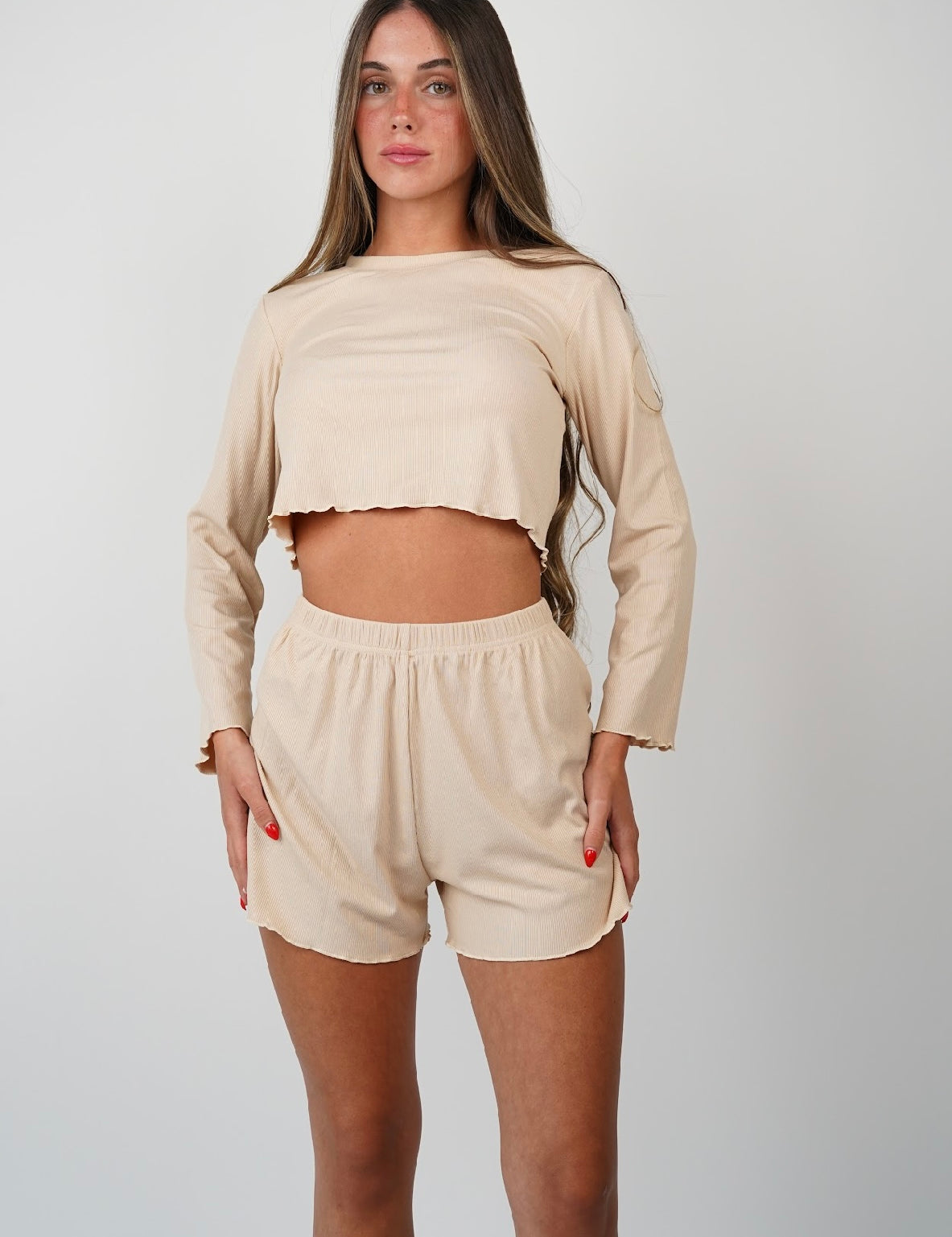 Juliette Ribbed Pajama Set