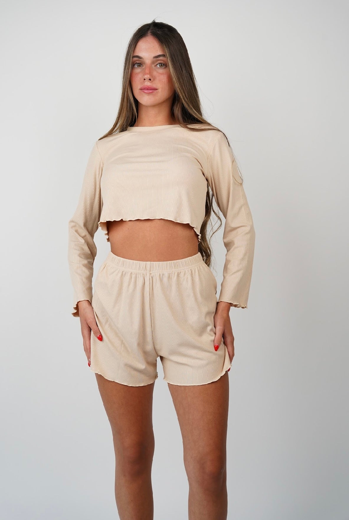 Juliette Ribbed Pajama Set
