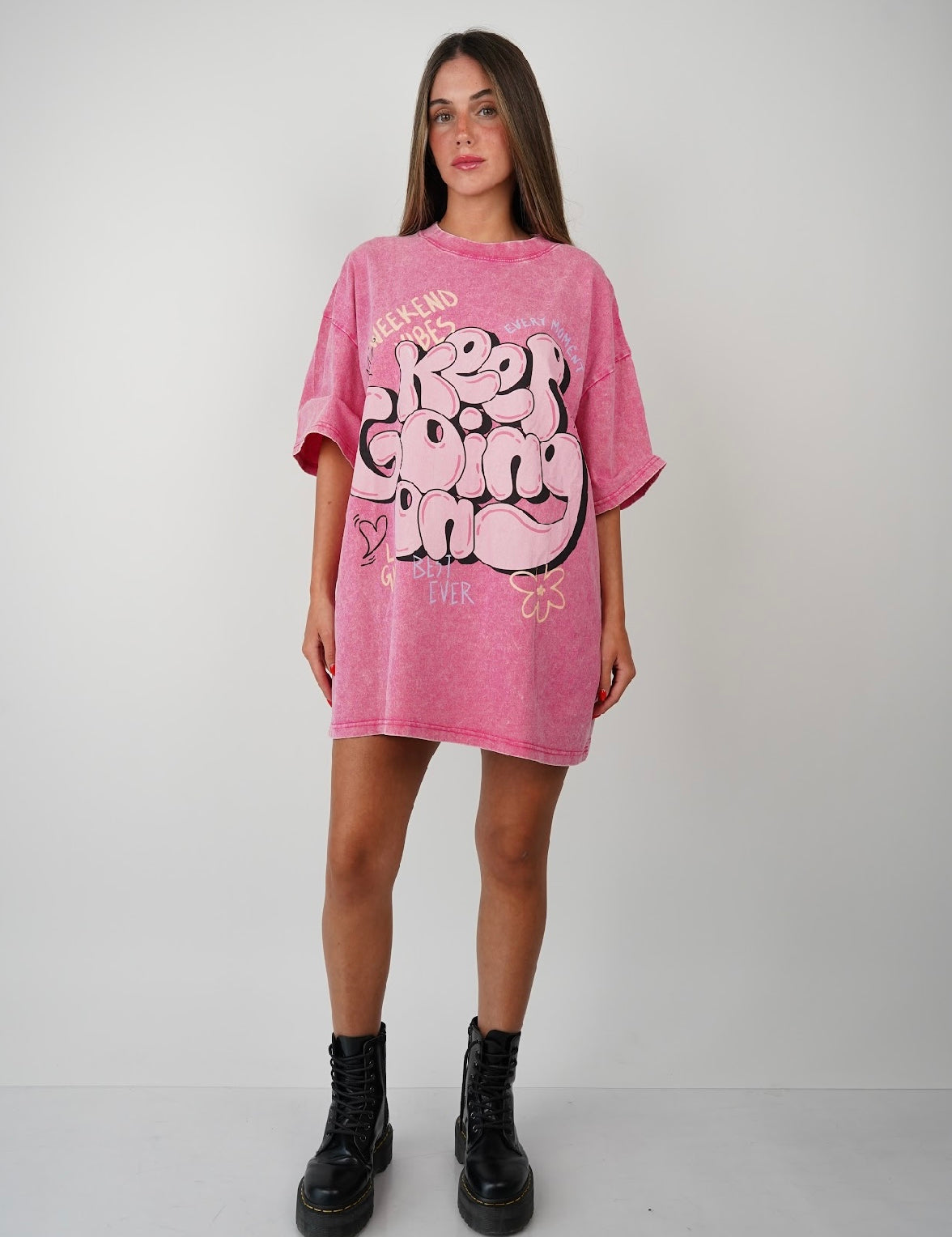 Keep Going On Oversized T Shirt