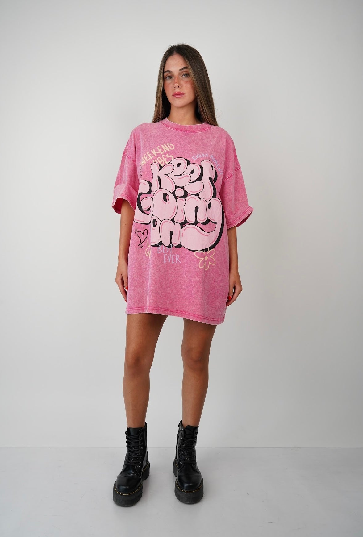 Keep Going On Oversized T Shirt