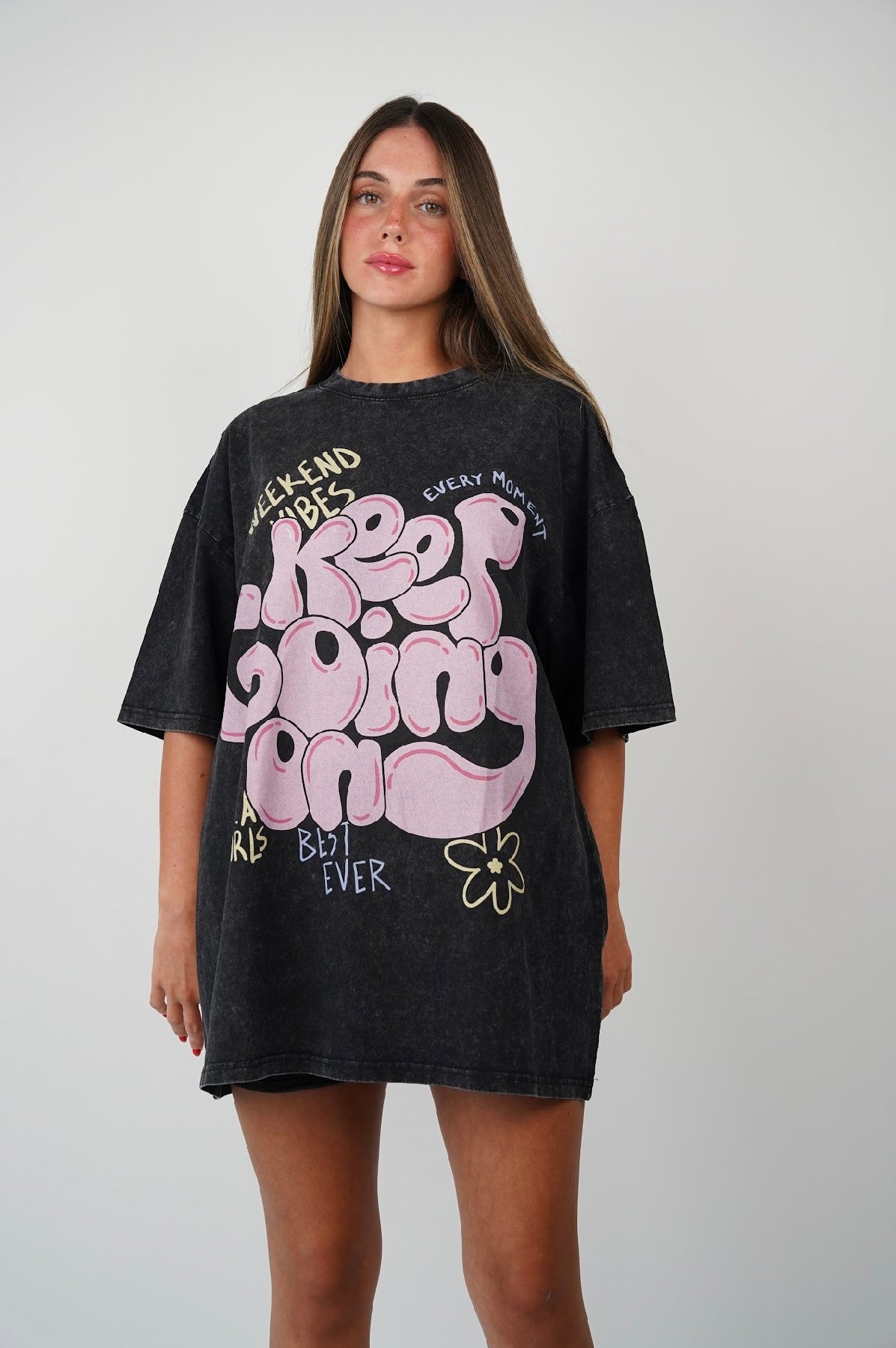 Keep Going On Oversized T Shirt