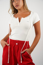 Nikol Ribbed T Shirt