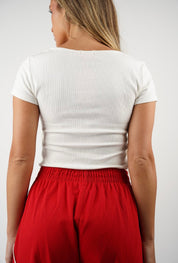 Nikol Ribbed T Shirt