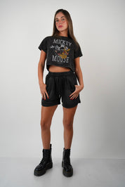 Mickey Graphic Vintage Washed T Shirt