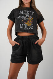 Mickey Graphic Vintage Washed T Shirt