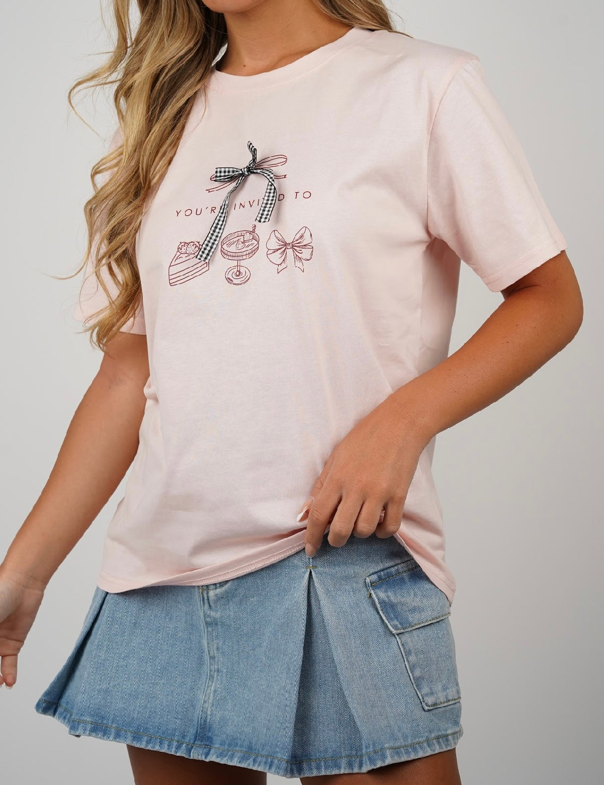 Elisa Bow Tie T Shirt