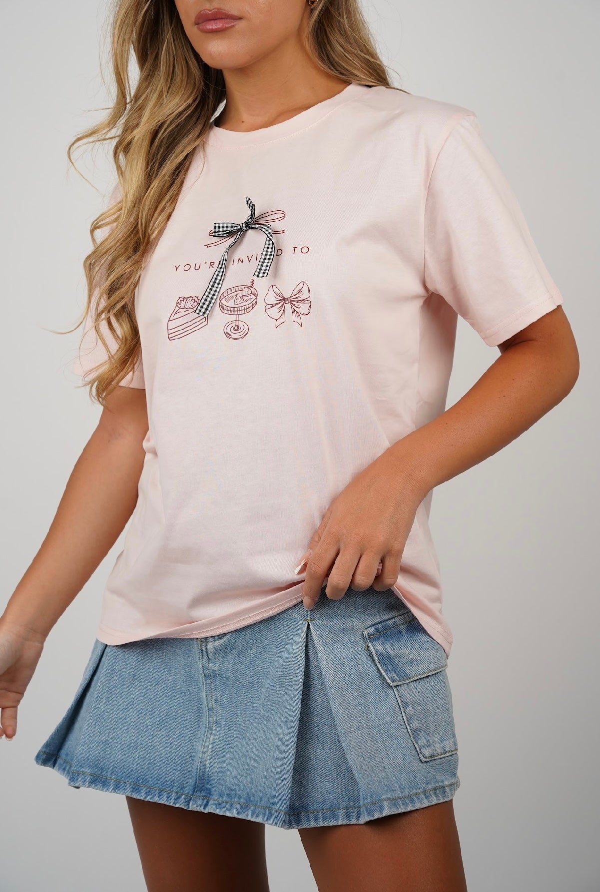 Elisa Bow Tie T Shirt