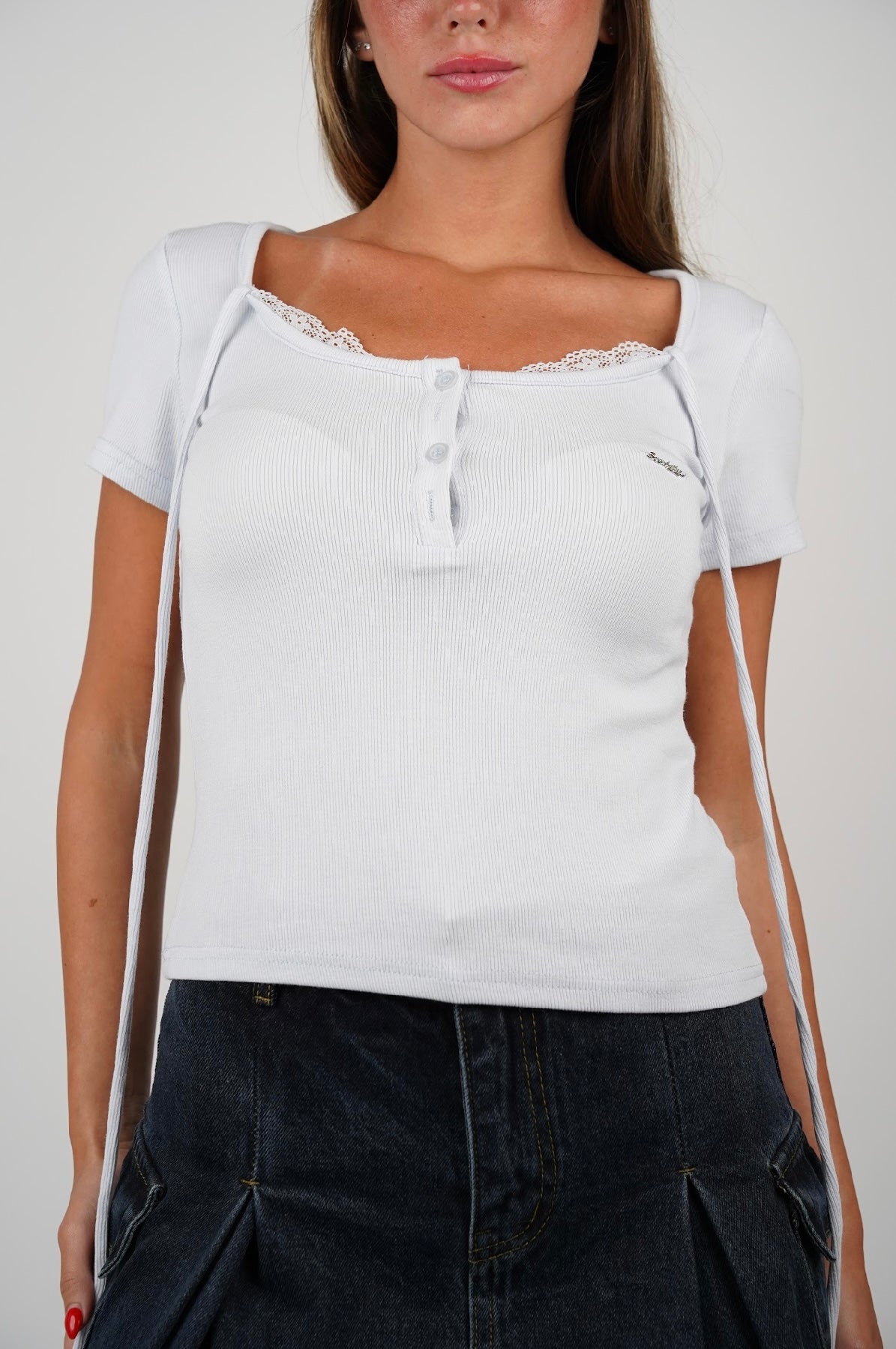 Nikol Ribbed T Shirt
