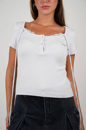 Nikol Ribbed T Shirt